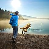 Kurgo Kau Hundespielzeug aus Gummi, Hund schwimmendes Wasserspielzeug, für Pool, Strand oder See, helle Neonfarben, Steine überspringen, Outdoor-Spielzeug für Haustiere, 2 Stück, PVC- und BPA-frei - 5