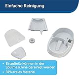 PetSafe – Drinkwell Platinum Wasserbrunnen für Hunde und Katzen, 5 l, Wasserspender für Haustiere, einstellbarer Durchfluss, hält Gerüche und Bakterien zurück – Leicht zu reinigen - 5