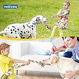 Nobleza – Hundespielzeugseil aus 100% Baumwolle, das der psychischen Gesundheit des Hundes zugute kommt ， Zahngesundheit und Zahnreinigung Arten von Hunden （Beige und Braun）- 68cm - 5