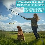 HUND IST KÖNIG® Reizangel Hunde – Profi Reizangel für Hunde für ultimativen Spielspaß & körperliche Auslastung – Hochwertige Reizangel Hund inkl. 2 Tauen + Ersatzseil + eBook – robust & leicht - 3