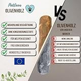 PetLove Kauholz für Hunde aus Olivenholz • Holzknochen als Hundespielzeug • Kauknochen als Zahnpflege & Kauspielzeug für Hund • Größe: M (100-220g) - 5