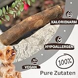 PetLove Kauholz für Hunde aus Olivenholz • Holzknochen als Hundespielzeug • Kauknochen als Zahnpflege & Kauspielzeug für Hund • Größe: M (100-220g) - 7