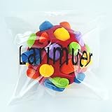 Larimuer Schnüffelball für Hunde, Schnüffelteppich Schnüffelspielzeug Interaktive Hundespielzeug tragbarer Haustier Snuffle Ball Toy für Kleine Mittelgroße Hunde Haustier (Rot und Regenbogen) - 2