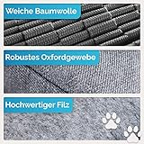 Briliantwerk®️ Schnüffelteppich für Hunde – Extrem widerstandsfähiges Material – 10 Trainingselemente und 3 Schwierigkeitsstufen – Das Intelligenzspielzeug für Hunde jeder Größe (Grau) - 3