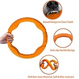 LaRoo Hundefitness-Ring Hundefrisbee, Unzerstörbare Float Hunde Flugscheibe Spielzeug, Sommer Pet Training für Mittel Große und kleine Hunde (Groß-30cm, Orange) - 4