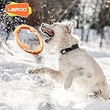 LaRoo Hundefitness-Ring Hundefrisbee, Unzerstörbare Float Hunde Flugscheibe Spielzeug, Sommer Pet Training für Mittel Große und kleine Hunde (Groß-30cm, Orange) - 8