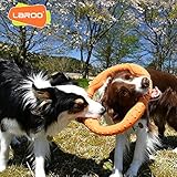 LaRoo Hundefitness-Ring Hundefrisbee, Unzerstörbare Float Hunde Flugscheibe Spielzeug, Sommer Pet Training für Mittel Große und kleine Hunde (Groß-30cm, Orange) - 9