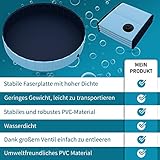 TOSANEO Hundepool Swimmingpool Pool Plantschbecken Badewanne Hundebadewanne Schwimmbecken für Hunde und Katzen platzsparend faltbar Blau Ø 160cm x H 30cm - 6