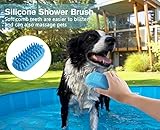 Pecute Hundepool Schwimmbad für Hunde und Katzen, Swimmingpool Hund Planschbecken Hundebadewanne, Faltbarer Pool für Kinder und Hund Katze, M Blau (120 * 30cm,330L) - 8