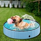 Hundepool Swimmingpool Hunde Pool Faltbar Hundebad Doggy Plantschbecken Becken Blau ø120 x 30 cm - 7