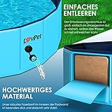 Lovpet® Faltbarer Hundepool Schwimmbecken für Große & Kleine Hunde, inkl. Hundespielzeug (XL) 160cm Ø Höhe 30 cm Faltbare Hunde Pools Planschbecken für Kinder und Hunde, Hundebadewanne Hundebad - 8