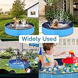 WorthPlanet Hundepool für Große & Kleine Hunde Faltbarer Hundepool Faltbares Hundebadebecken PVC rutschfest Hunde Badewanne Hunde für Garten Innenbereich W280003 - 6