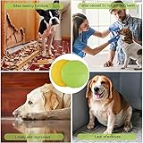 Aoligei Dog Frisbee, Frisbee Hund, Hundefrisbee, Dog Frisbee Disc aus Natürlichem Kautschuk für Land und Wasser, Frisbee Hund Klein für Hundetraining, Werfen, 2PCS Fangen & Spielen (Grün+ Gelb) (S) - 6