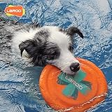 LaRoo Hundefrisbee Hundespielzeug, Ø24.5cm Hundetraining Werfen Fangen HQ-Eva Frisbee Weich Bissfest Zähne Schützen Outdoor Spielzeug für Große Hunde Haustier (1-Stück Set, Orange2) - 7