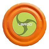 LaRoo Hundefrisbee Hundespielzeug, Ø24.5cm Hundetraining Werfen Fangen HQ-Eva Frisbee Weich Bissfest Zähne Schützen Outdoor Spielzeug für Große Hunde Haustier (1-Stück Set, Orange2) - 9