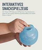 Planet Dog Orbee-Tuff Snoop – Interaktives Spielzeug für Hunde – Snackball – Blau – Groß - 3